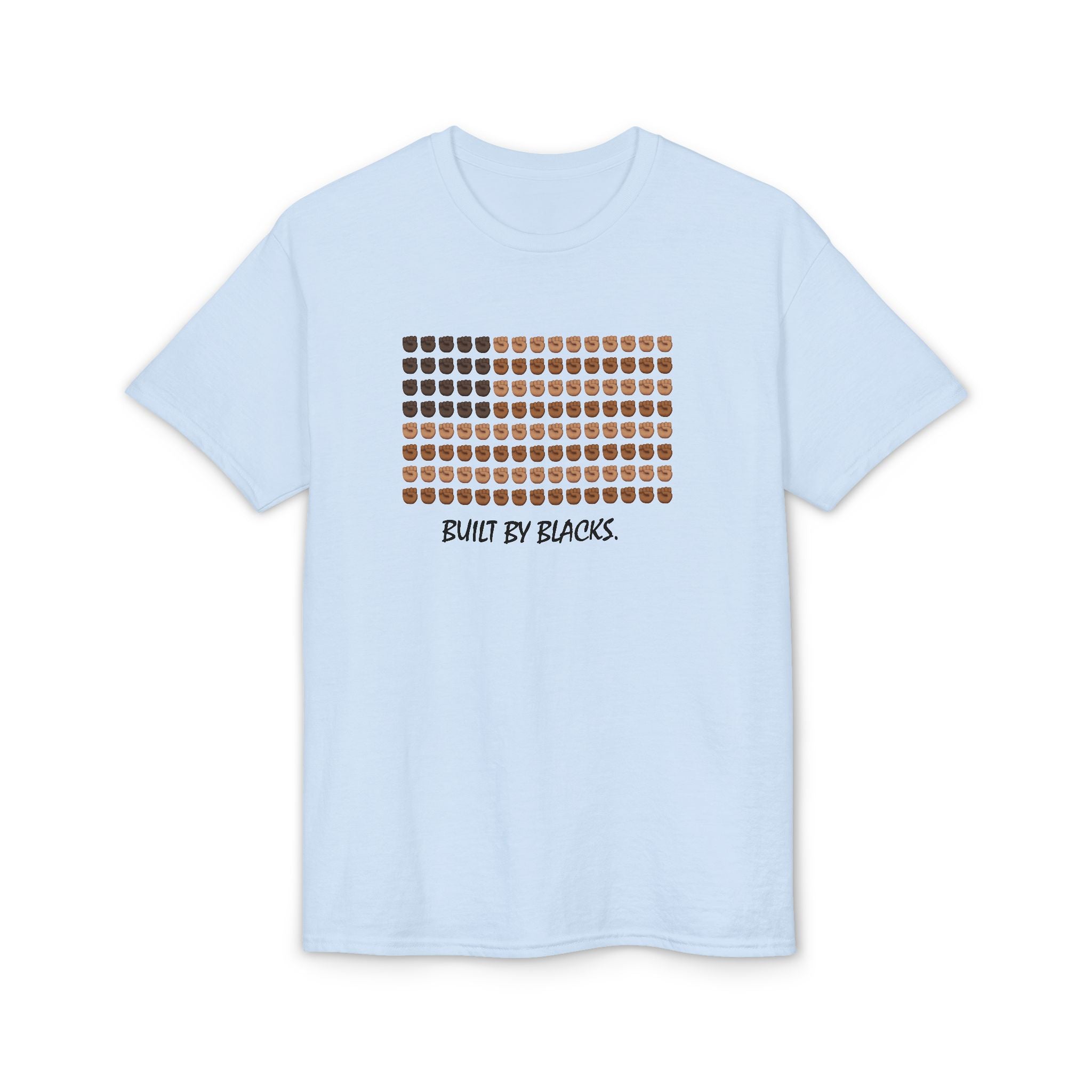 T-Shirt — "Built by Blacks" Mosaic Faces Graphic Tee