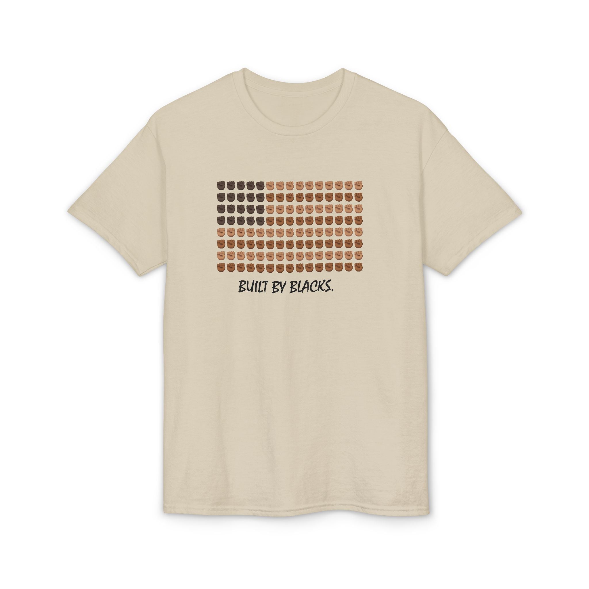 T-Shirt — "Built by Blacks" Mosaic Faces Graphic Tee