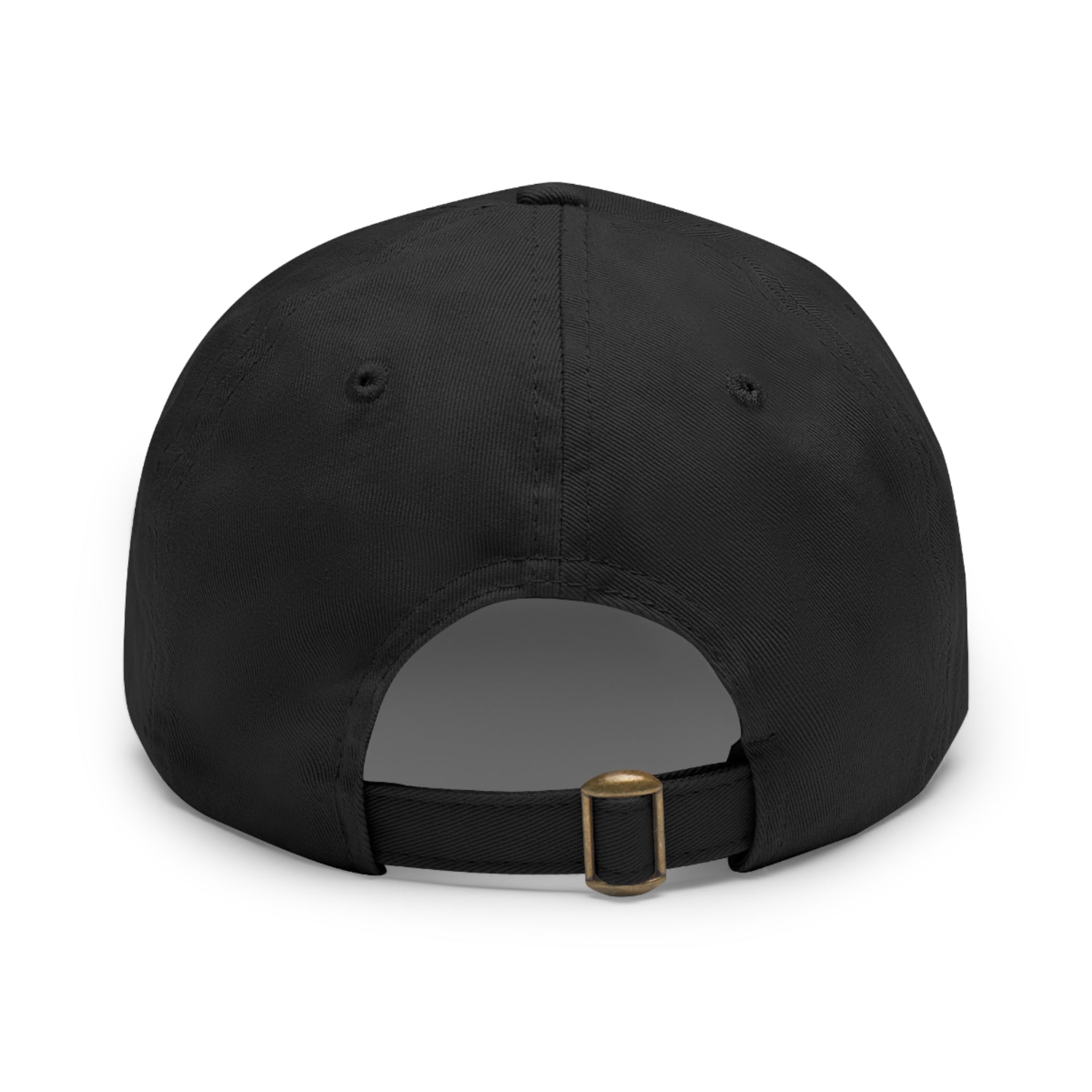 Dad Hat — 'DeDe in the Morning' Black Leather Patch Baseball Cap