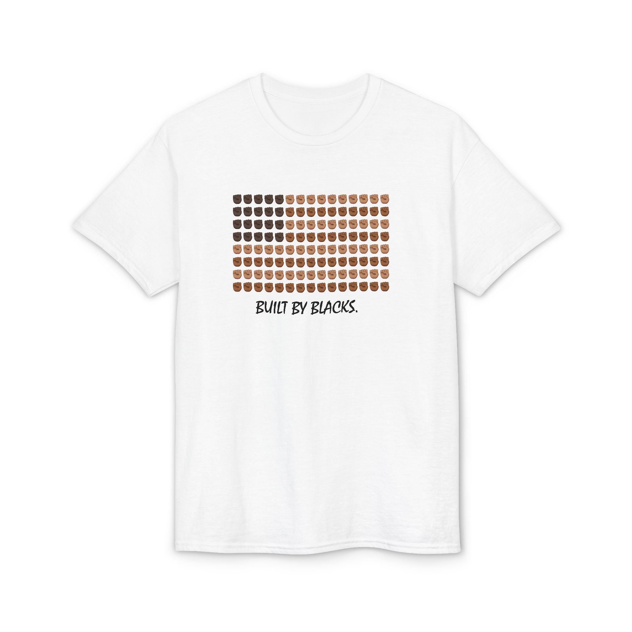 T-Shirt — "Built by Blacks" Mosaic Faces Graphic Tee
