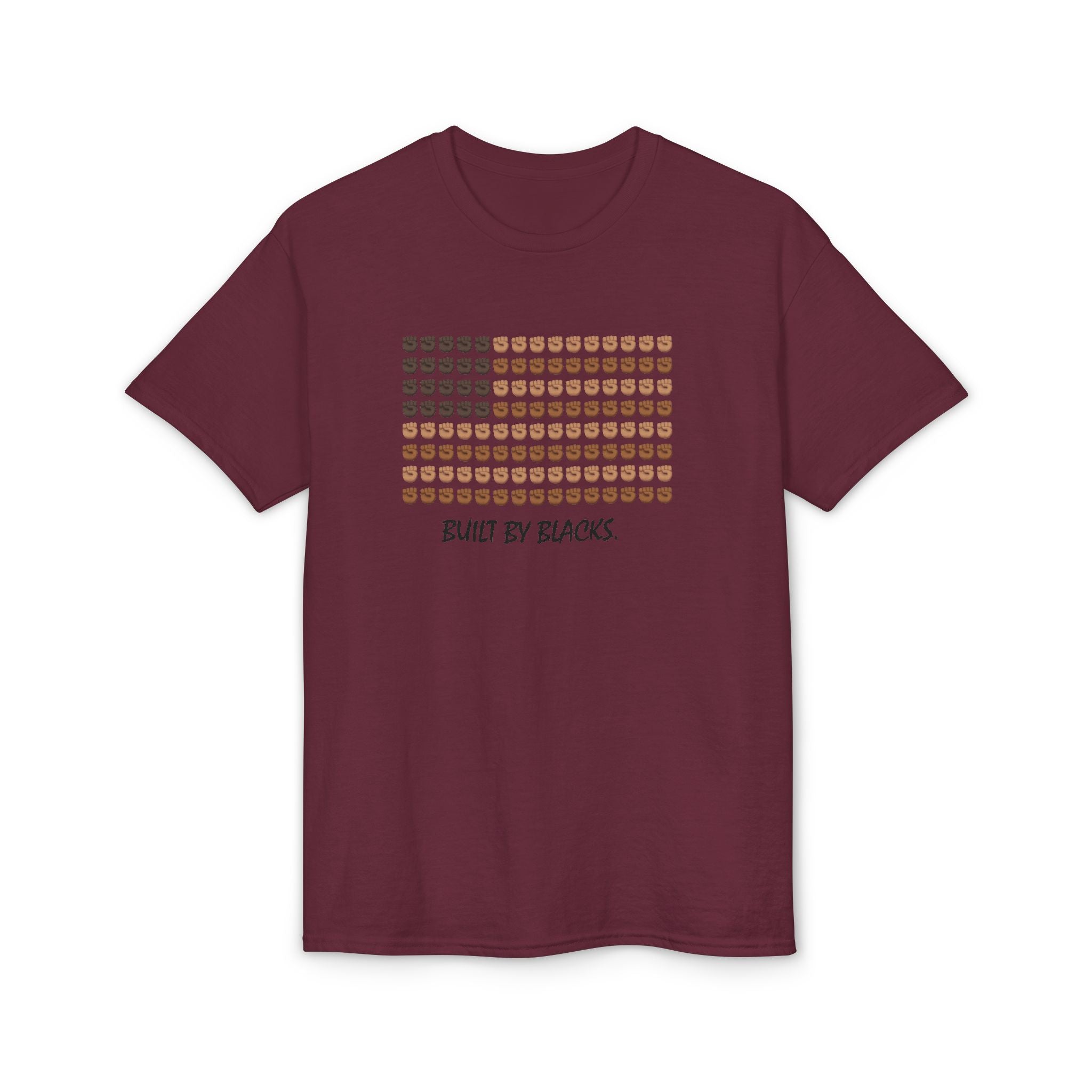 T-Shirt — "Built by Blacks" Mosaic Faces Graphic Tee