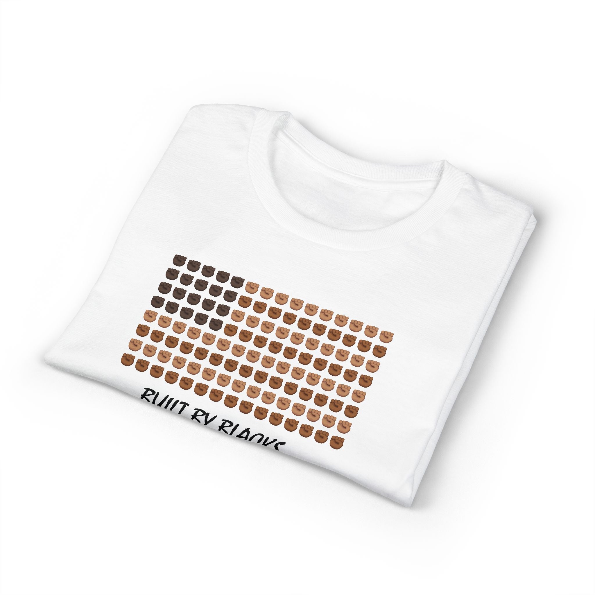 T-Shirt — "Built by Blacks" Mosaic Faces Graphic Tee