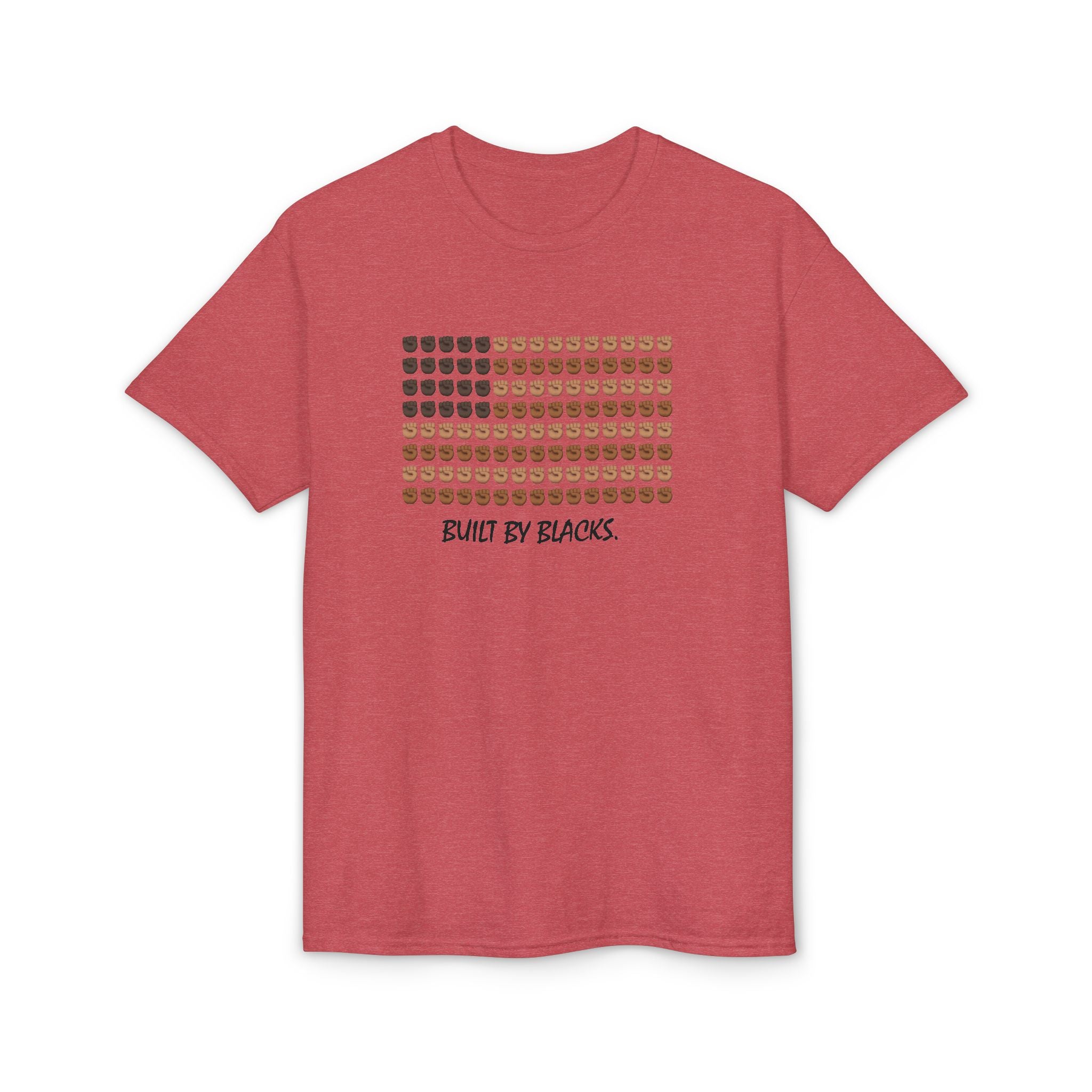 T-Shirt — "Built by Blacks" Mosaic Faces Graphic Tee